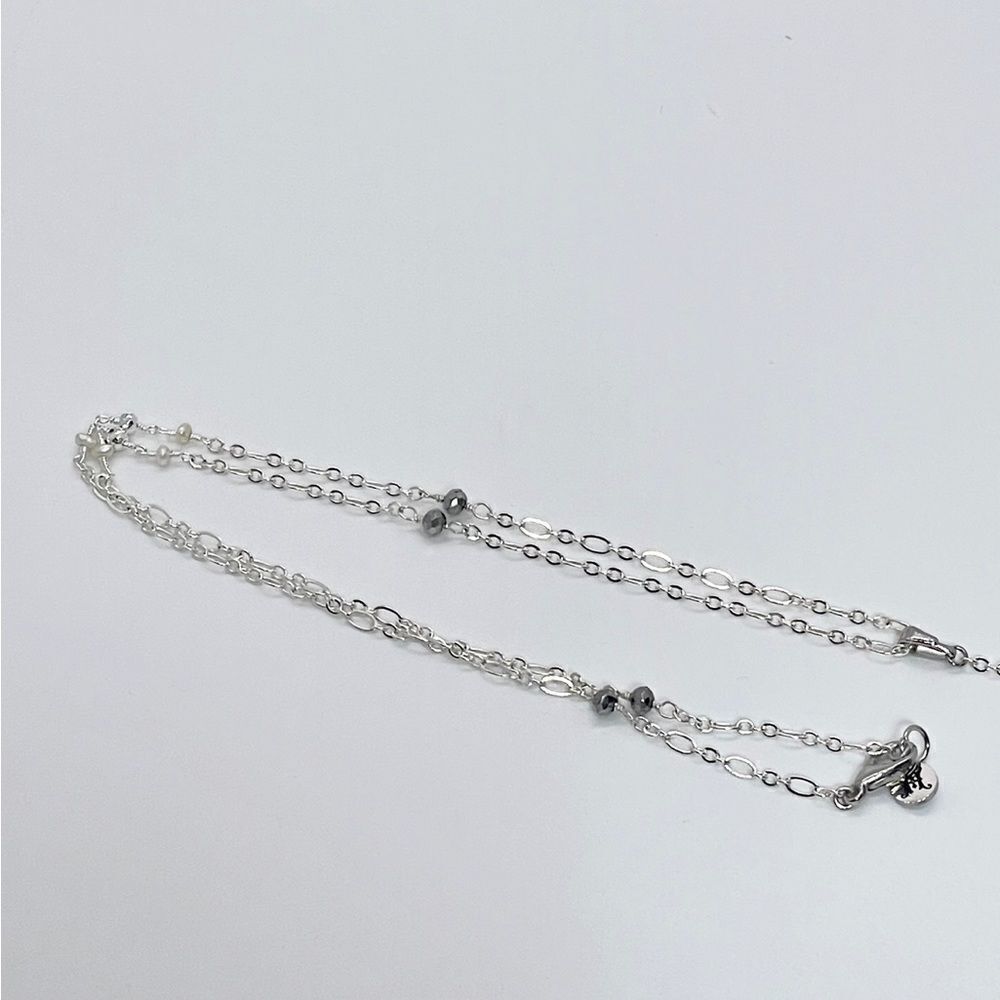 Bohemian Vintage Silver Pyrite Queen of Swords Excalibur Rosary Necklace - Picture 4 of 4